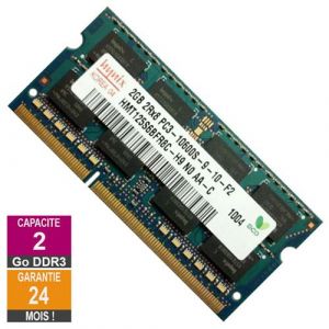 Barrette M&eacute;moire 2Go RAM DDR3 Hynix HMT125S6BFR8C-H9 SO-DIMM PC3-10600 1333MHz 2Rx8