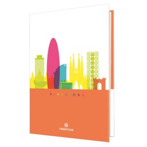 Agenda journalier int&eacute;gra Oberthur Cities 2020 2021 Mod&egrave;le al&eacute;atoire