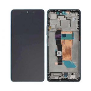 Ecran LCD et Vitre Tactile Avec Châssis Bleu pour Xiaomi POCO F5 5G (Original Pulled)