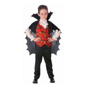 Déguisement dracula enfant 5-7 ans (haut et cape)