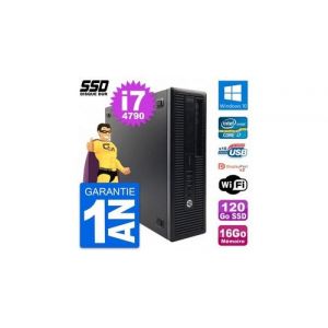 Pc hp prodesk 600 g1 sff intel core i7-4790 ram 16go ssd 120go windows 10 wifi