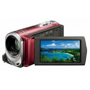 Sony Handycam DCR-SX33E - Cam&eacute;scope - 800 KP - 60x zoom optique - Carl Zeiss - carte Flash - rouge