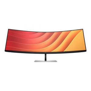 HP E45c G5 - E-Series - écran LED - incurvé - 44.5" - 5120 x 1440 Dual Quad HD @ 165 Hz - VA - 400 cd/m² - 3000:1 - 3 ms - HDMI, DisplayPort, USB-C - haut-parleurs - tête noire, noir et argent (support)
