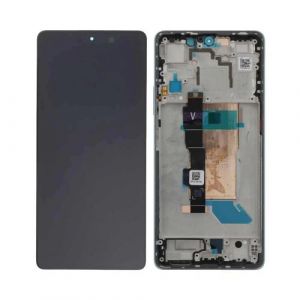 Ecran LCD et Vitre Tactile avec Châssis Blanc pour Xiaomi POCO F5 5G (Original Pulled)