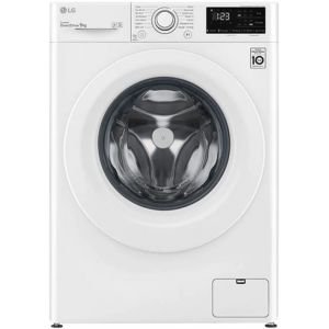 LG F94V33WH - Machine &agrave; laver - largeur : 60 cm - profondeur : 56.5 cm - hauteur : 85 cm - chargement frontal - 68 litres - 9 kg - 1400 tours/min - blanc