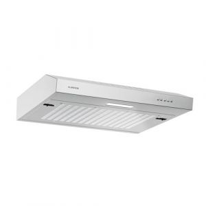 Klarstein SlimVent Hotte aspirante 60 cm A + 200 m&sup3;/h &Eacute;clairage LED Mode &Eacute;vacuation ou Recyclage d'air Argent