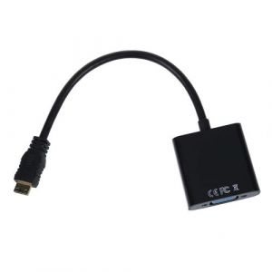 INECK&reg; Adaptateur Mini HDMI vers VGA C&acirc;ble 1080p pour Raspberry Pi Zero, Canon EOS 700D, Nikon D5300