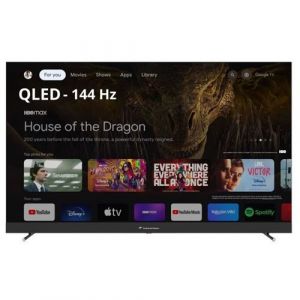 CONTINENTAL EDISON - CELEDGAM65QL24B6 - TV LED - 4K UHD QLED 144Hz- 65 (164 cm) - Smart Google TV - Wifi Bluetooth - 4xHDMI - 3xUSB