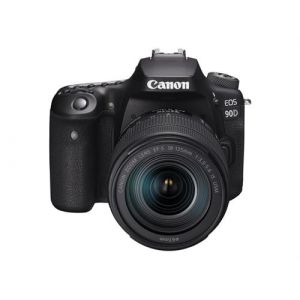 Canon EOS 90D - Appareil photo numérique - Reflex - 32.5 MP - 4K / 30 pi/s - 7.5x zoom optique objectif EF-S 18 - 135 mm IS USM - Wi-Fi, Bluetooth