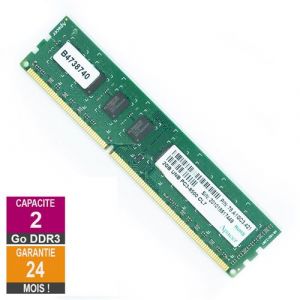 Barrette Mémoire 2Go RAM DDR3 Apacer 78.A1GC3.421 DIMM PC3-8500U