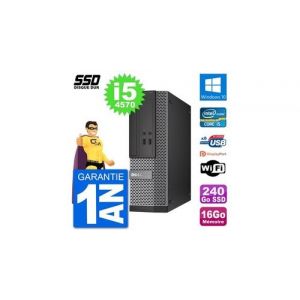 Pc dell optiplex 3020 sff i5-4570 ram 16go ssd 240go windows 10 wifi