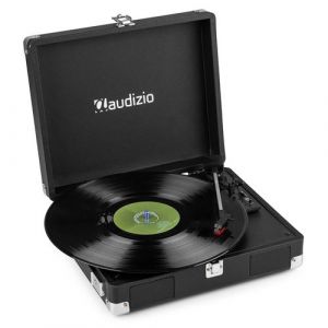 Audizio RP111BK Platine Vinyle Valise avec Haut-Parleurs Int&eacute;gr&eacute;s - Noire