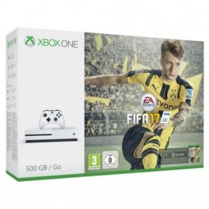 Microsoft Xbox One S - Console de jeux - 4K - HDR - 500 Go HDD - blanc - FIFA 17