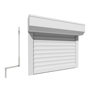 Volet Roulant Manuel PVC (lames 8&times;40 mm) avec pose