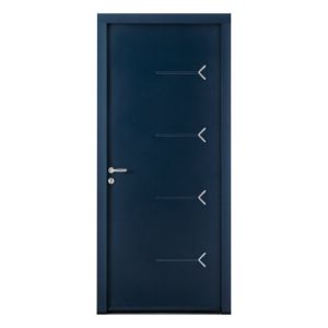 Porte d'entrée ACIER modèle STELLIS dimensions standard L 90 cm x H 215 cm avec pose