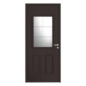 Porte d'entrée ACIER modèle VULCANE dimensions standard L 90 cm x H 215 cm