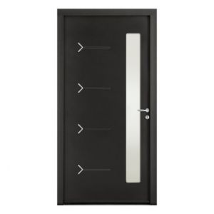 Porte d'entrée ACIER modèle ALTIMA dimensions standard L 90 cm x H 215 cm