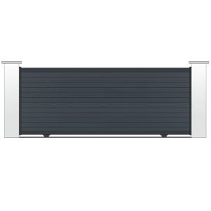 Portail ALU coulissant plein mod&egrave;le MADRID