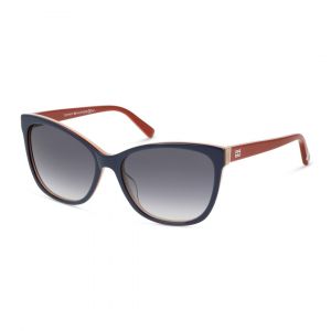 Tommy Hilfiger 1754/S Lunettes de Soleil Femme - Rectangle Cristal Rouge - Possibilité de verres correcteurs - Adaptable à la vue
