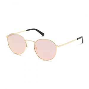Tommy Hilfiger TH1572S Lunettes de Soleil - Ronde Doré Rose