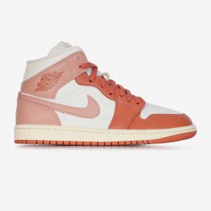 Air Jordan 1 Mid  Blanc/rouge
