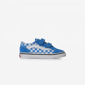 Old Skool Check V  Bleu/blanc   - B&eacute;b&eacute; -