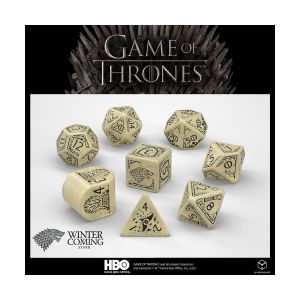Game of Thrones pack dés Stark (8)  - Q Workshop Dés  - QWS20251A