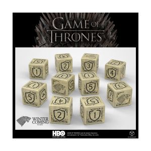 Game of Thrones pack dés Stark 10xD6 (10)  - Q Workshop Dés  - QWS20251B