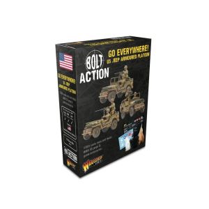 Jeu de figurine Go Everywhere! US Jeep Armoured Platoon  - Warlord Games Extension de jeux de figurines  - WG-402213006