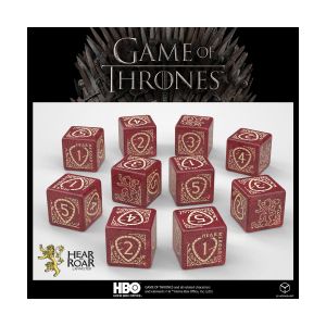 Game of Thrones pack dés Lannister 10xD6 (10)  - Q Workshop Dés  - QWS20252B