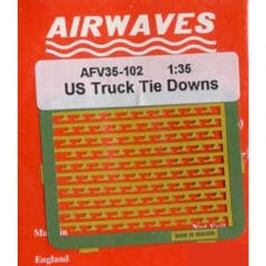 Accessoire camion US tie down brackets (pour maquettes Heller Italeri et Tamiya)  1/35 AEC35102  - Airwaves Kits de superd&eacute;tail pour v&eacute;hicules militai