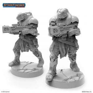 Figurine STARFINDER - VESK BODYGUARD  - Archon Studio Figurine pour jeu de rôle  - LD-PSF0033
