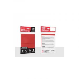 EVORETRO -Pochettes cartes mate Format standard 66x91mm Rouge 100-Pack  - BEM'S Cartes à jouer  - BM-231224