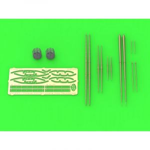 Accessoire SMS Viribus Unitis - masts, yards and other turned and resin parts set (designed to be used with Trumpeter kits) SM350-117  - Master Kits d