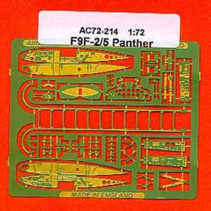 Accessoire Grumman F9F-2/5 Panther charni&egrave;res d'ailes repliables (pour maquettes Hasegawa) 1/72AEC72214  - Airwaves Kit de superd&eacute;tail pour avions