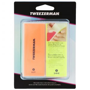 Tweezerman - Manicure & Pedicure Neon Hot File, Buff, Smooth and Shine Block  for Women