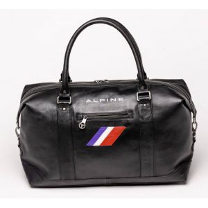 Sac Week-End cuir Alpine Noir 24H du Mans