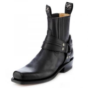 boots cuir pete pull oil negro Sendra