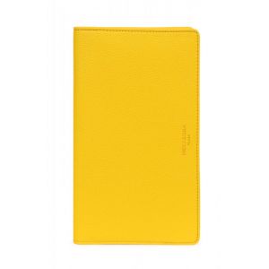 Porte-chéquier cuir vachette jaune Hexagona