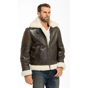 Bombardier homme marron schott