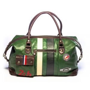 Sac cuir agneau vert 24H du Mans