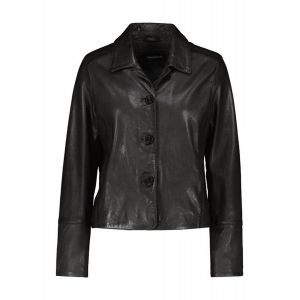 Veste cuir femme noir style blazer Oakwood