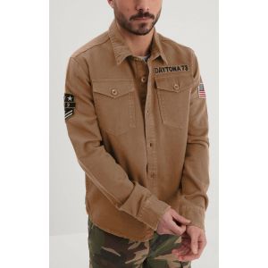 Chemise militaire homme beige Daytona