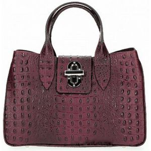 Sac à main cuir bordeaux Cuirs Guignard