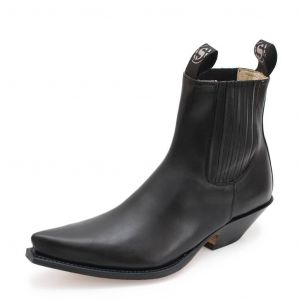 boots cuir cuervo pull oil negro Sendra