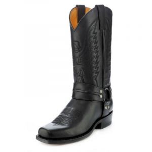 bottes cuir pete pull oil negro Sendra