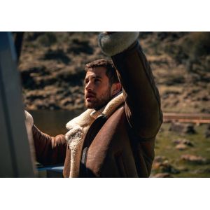 Bombardier mouton homme marron vieilli Daytona