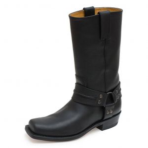 bottes cuir pete pull oil negro Sendra