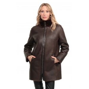 Trois quart mouton femme bronze Cuirs Guignard