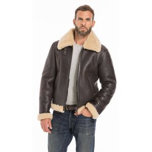 Bombardier mouton Redskins homme marron
